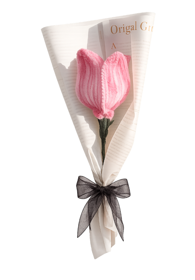 Handcrafted crochet tulip by The Blooms by Anam